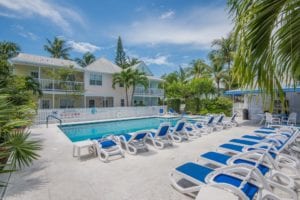 Photo of a Poolside Club at One of Compass Realty's Best Key West Rental Properties.