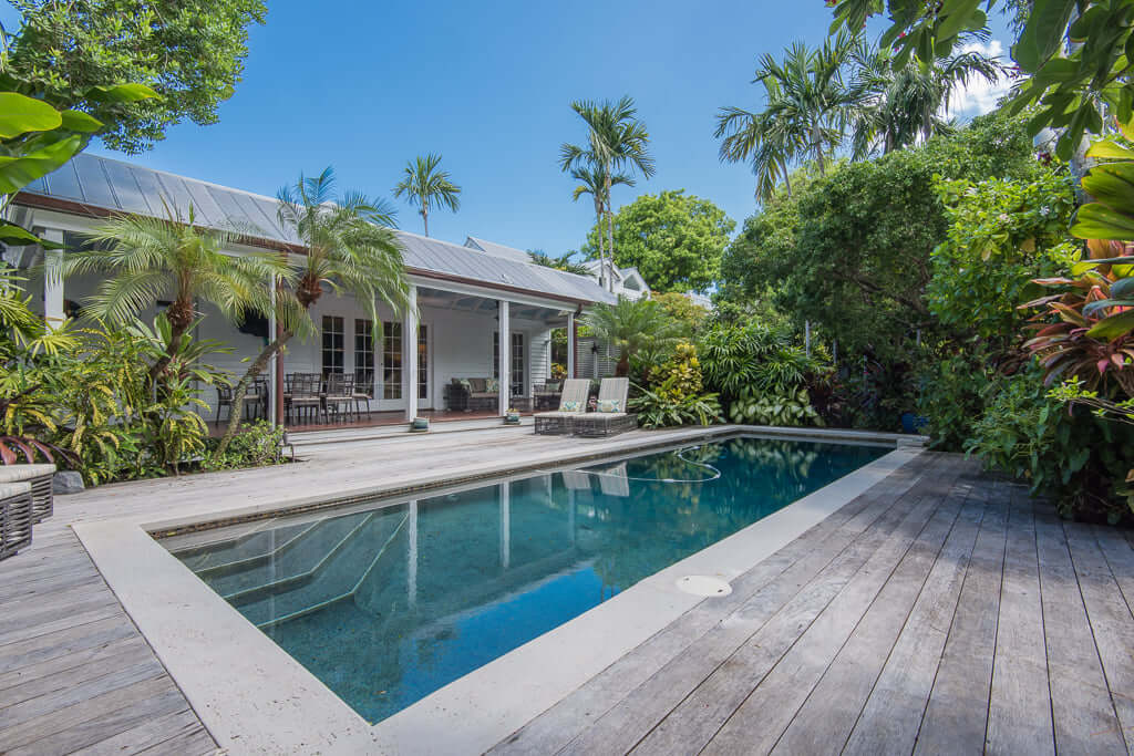 Photo of a Pristine Pool at Key West Rental Home.