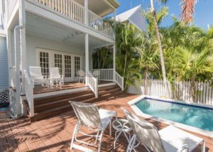 A Key West vacation rental with a pool, the perfect way to relax after your Key West Lighthouse tour