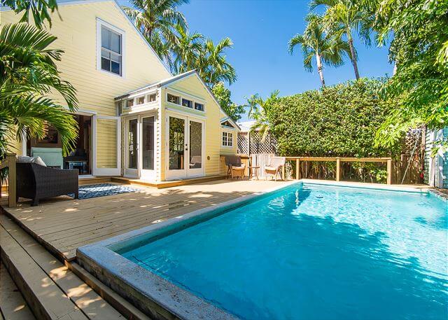 A romantic Key West vacation home rental with a pool