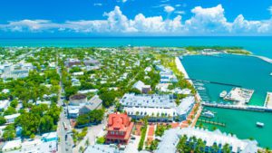 An aerial view of Key West, which is filled with hidden gems